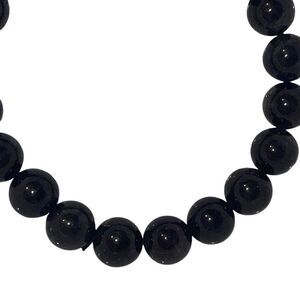 Black tourmaline in quartz 8mm stretch bracelet Crystal 7 inches ONE NEW